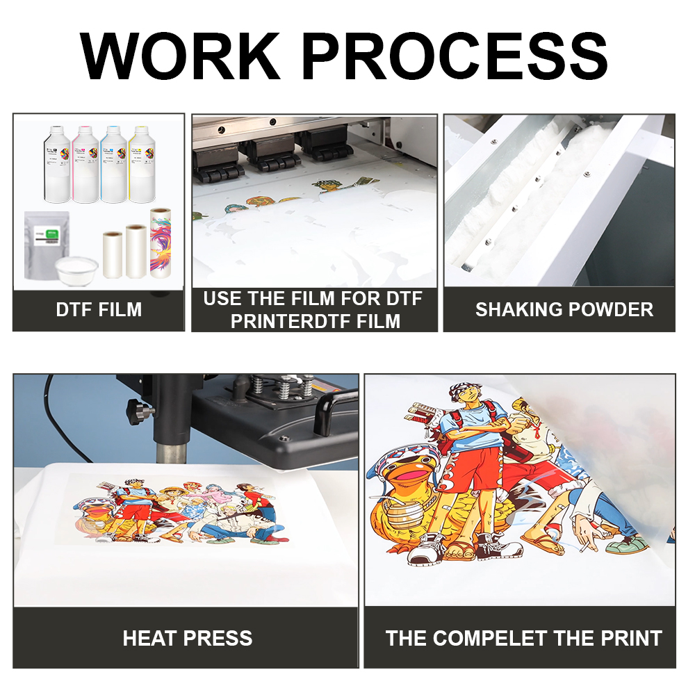 1000g biały lub czarny DTF top – Commercial Shirt Printing Machine recenzja i cena