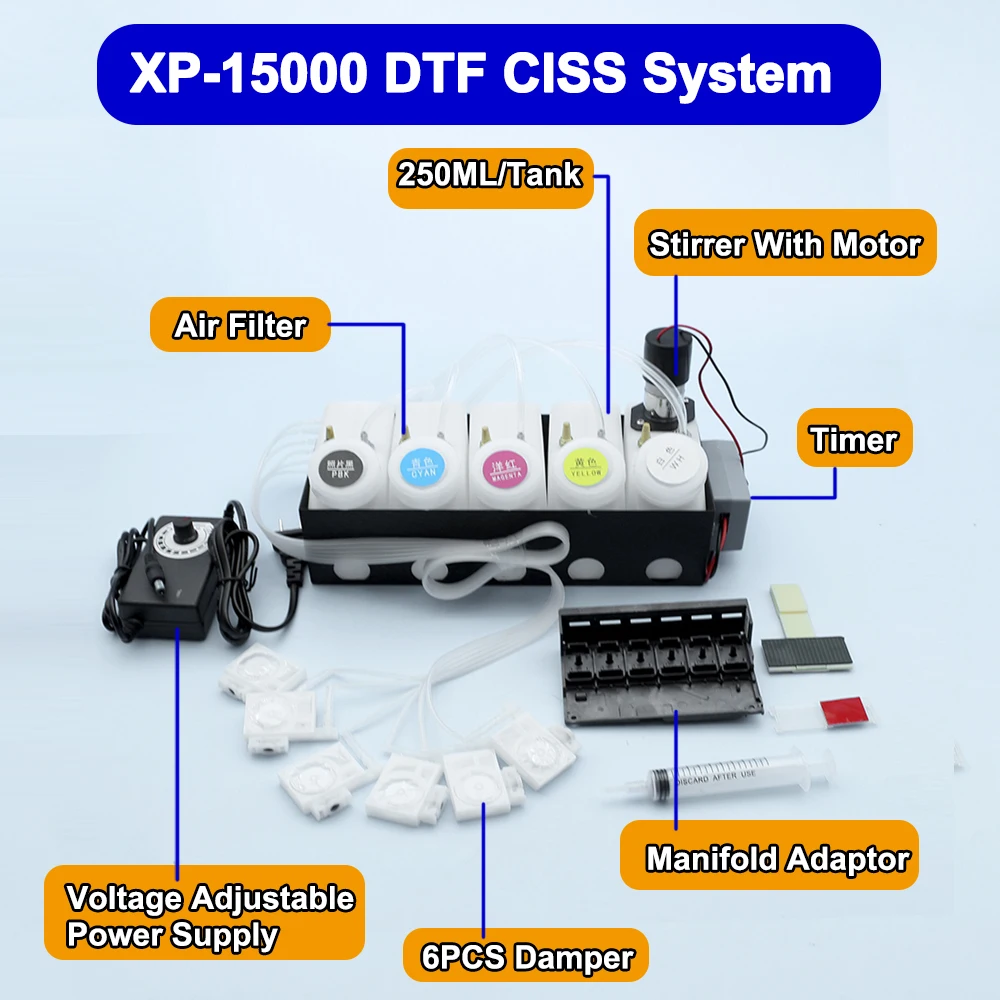 System DTF CISS XP-15000 z ada – Dtf Powder Shaker recenzja i cena